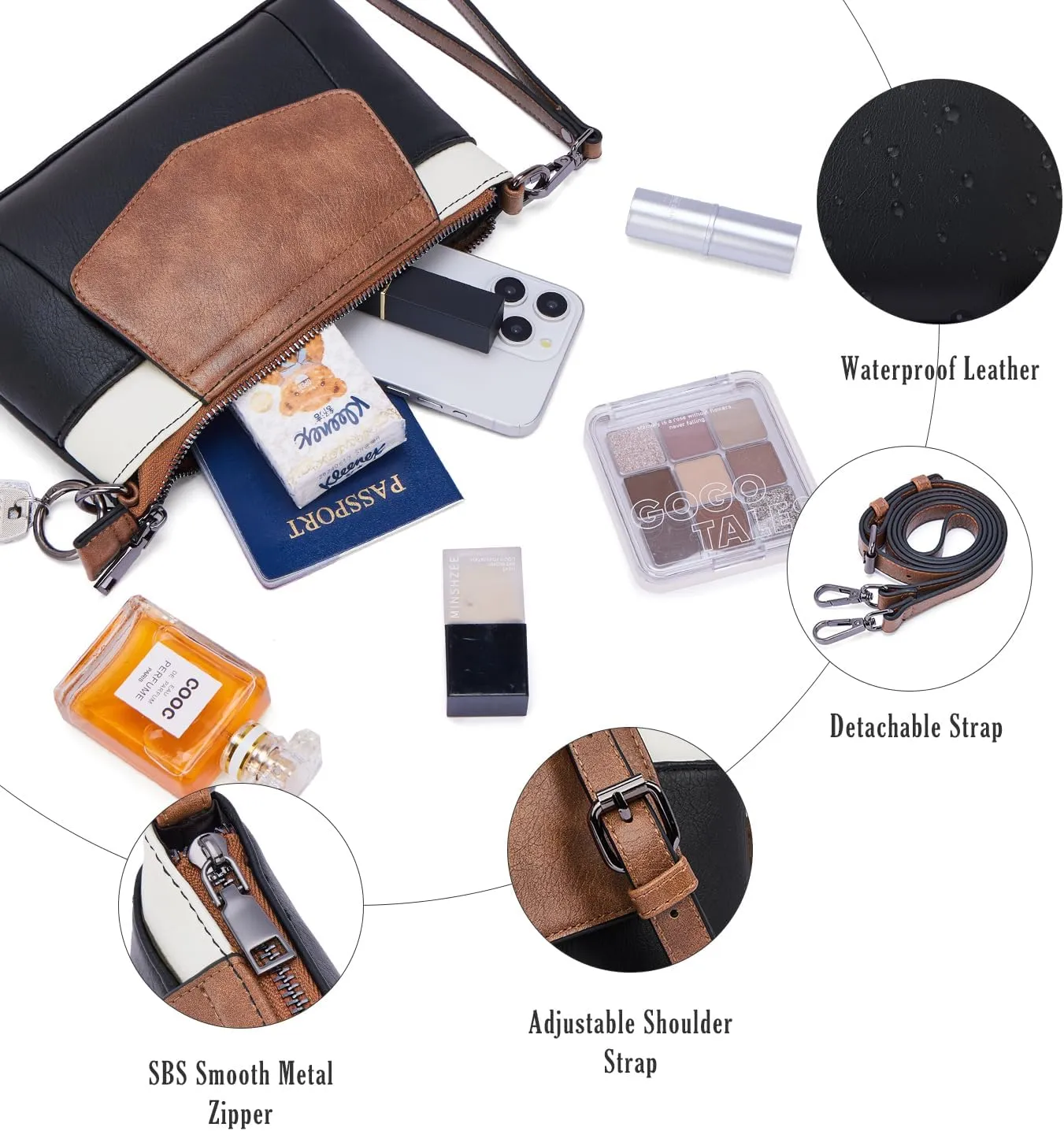 Small Crossbody Bags for Women, Cell Phone Bag Mini Over Wristlets Handbag Wallet Purse with Card Slots