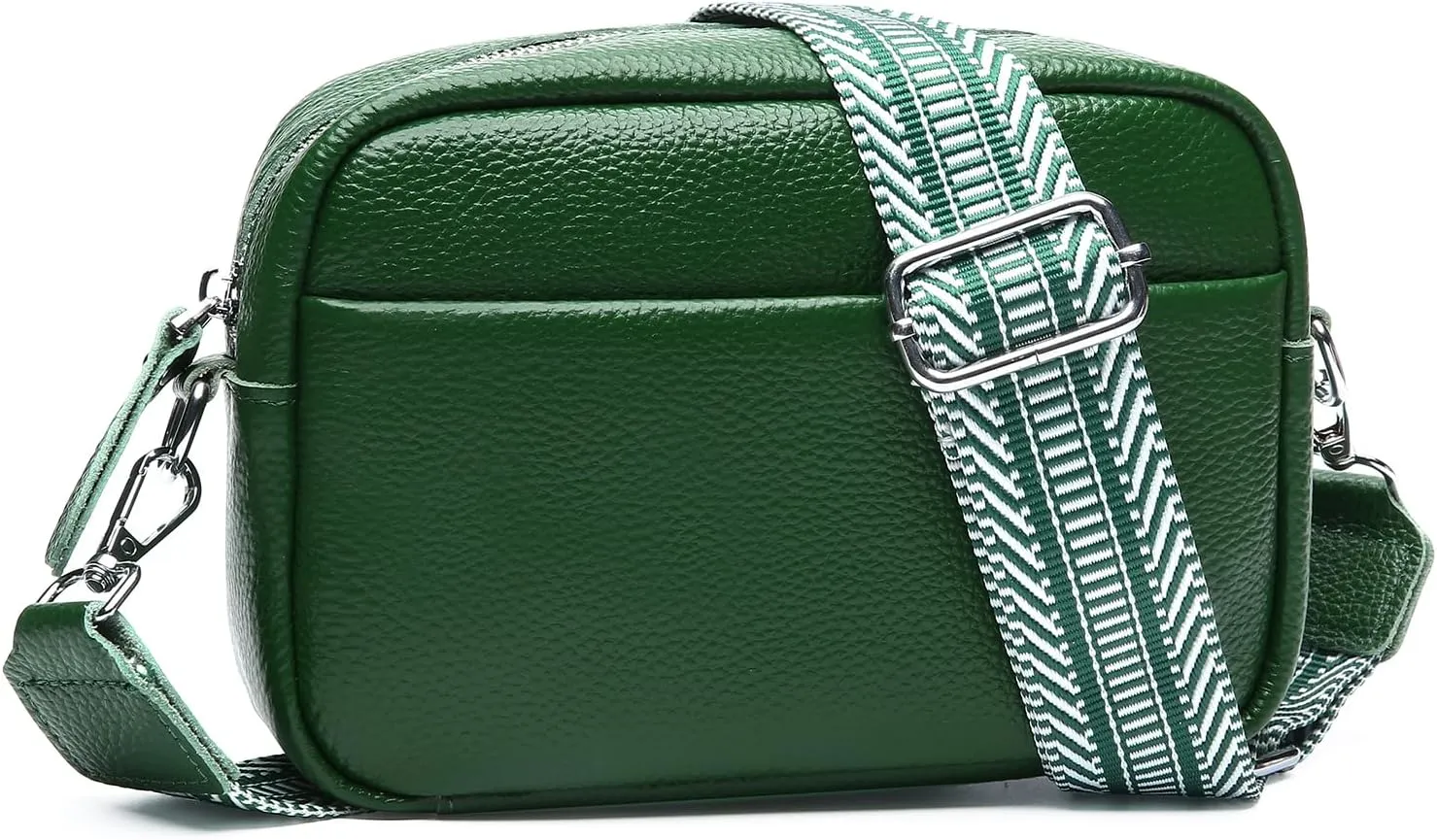 Small Crossbody Bags for Women Genuine Leather, Guitar Strap Shoulder Handbag Purse Camera Bag with Rfid Card Slots
