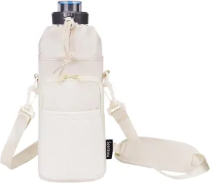 sportsnew Water Bottle Holder with Strap, 32 OZ Water Bottle Carrier Sling Bag with Adjustable Shoulder Strap Insulated Water-Resistant Water Bottle Bag for Walking Hiking, Patent Pending