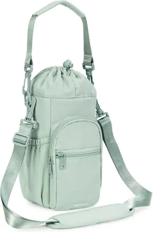sportsnew Water Bottle Holder with Strap 32oz 40oz Insulated Water Bottle Carrier Sling Bag with Phone Pocket Crossbody
