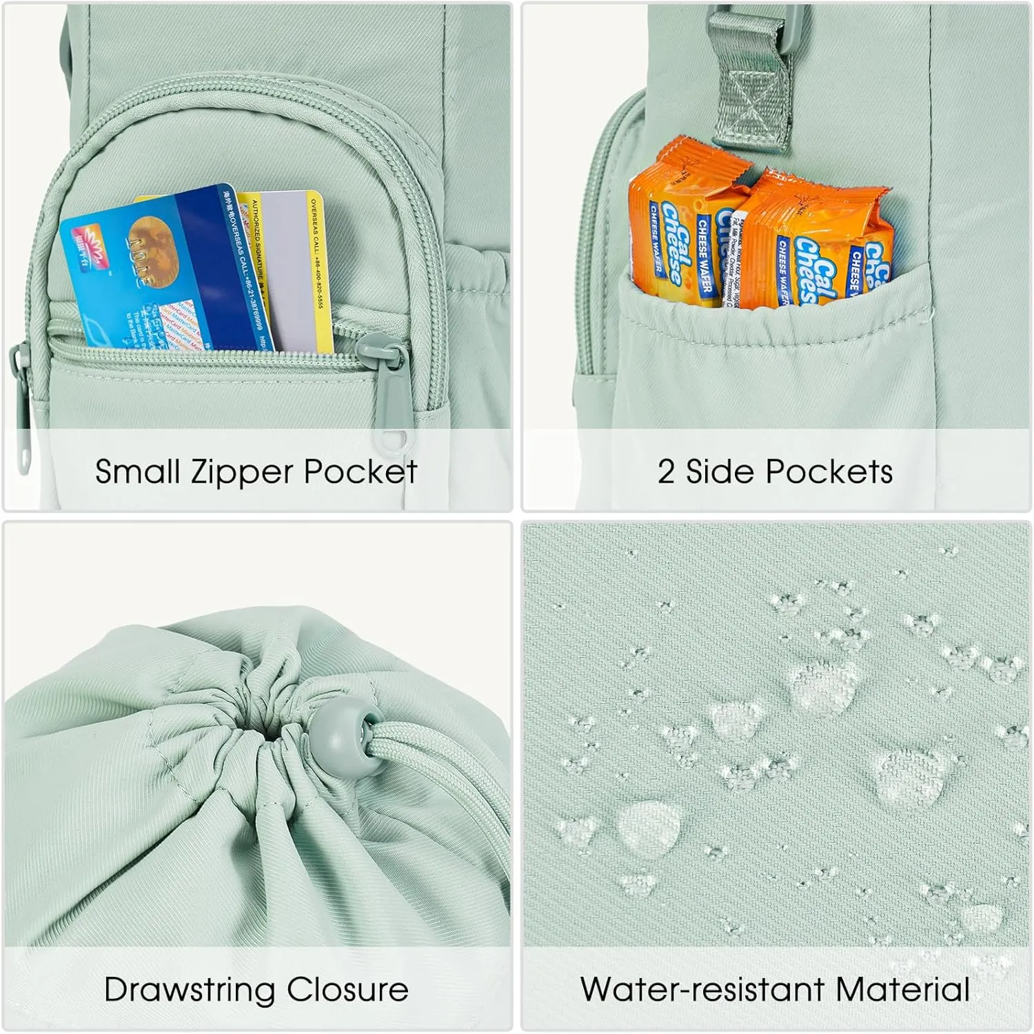 sportsnew Water Bottle Holder with Strap 32oz 40oz Insulated Water Bottle Carrier Sling Bag with Phone Pocket Crossbody