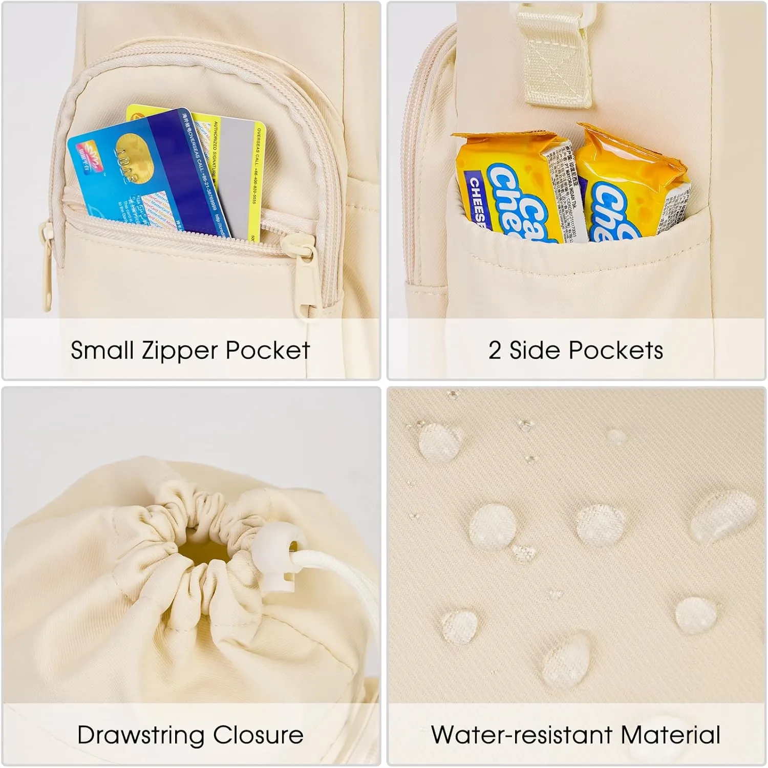sportsnew Water Bottle Holder with Strap 32oz 40oz Insulated Water Bottle Carrier Sling Bag with Phone Pocket Crossbody