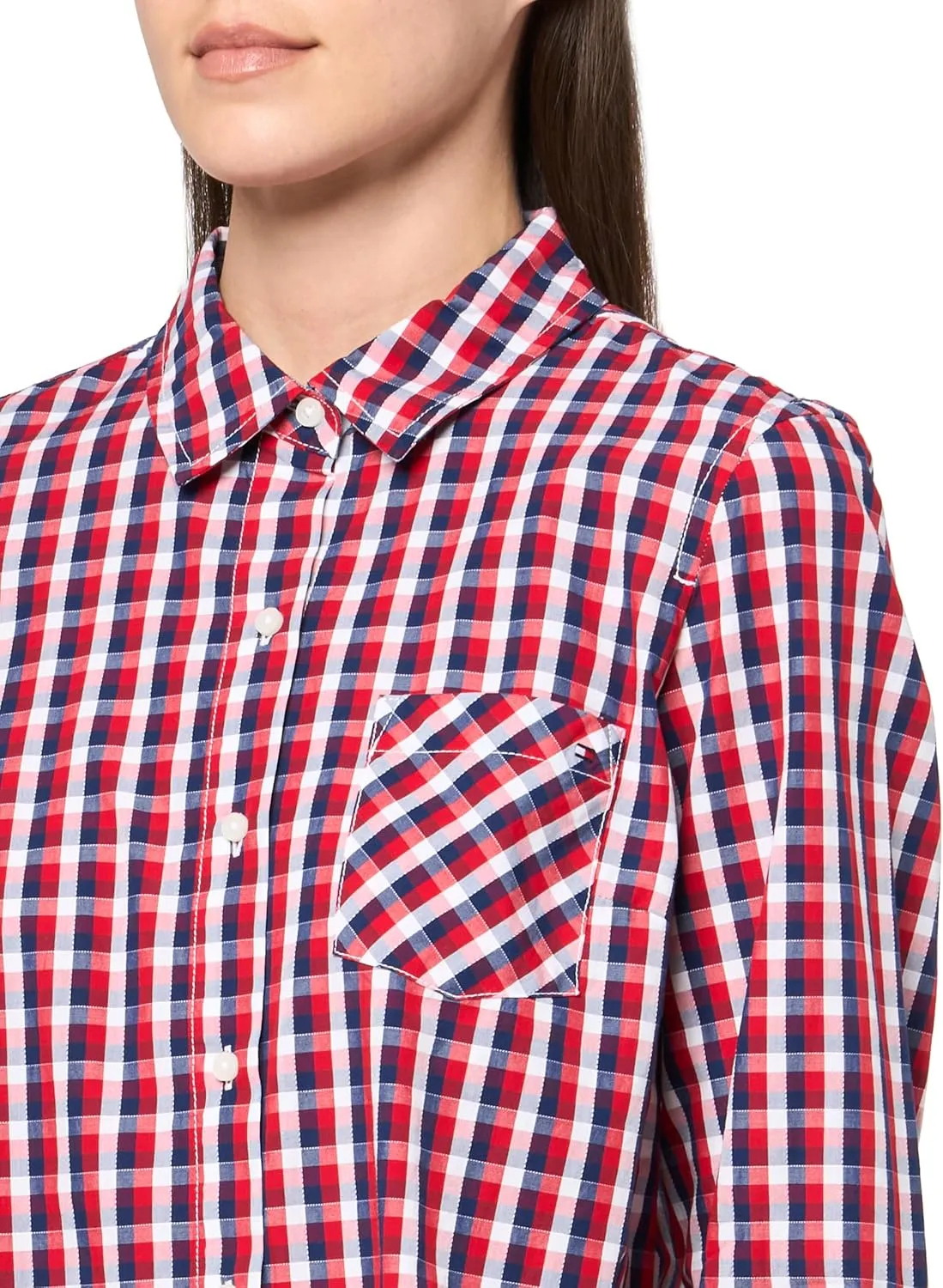 Tommy Hilfiger Women's Floral Pin Tuck Blouse