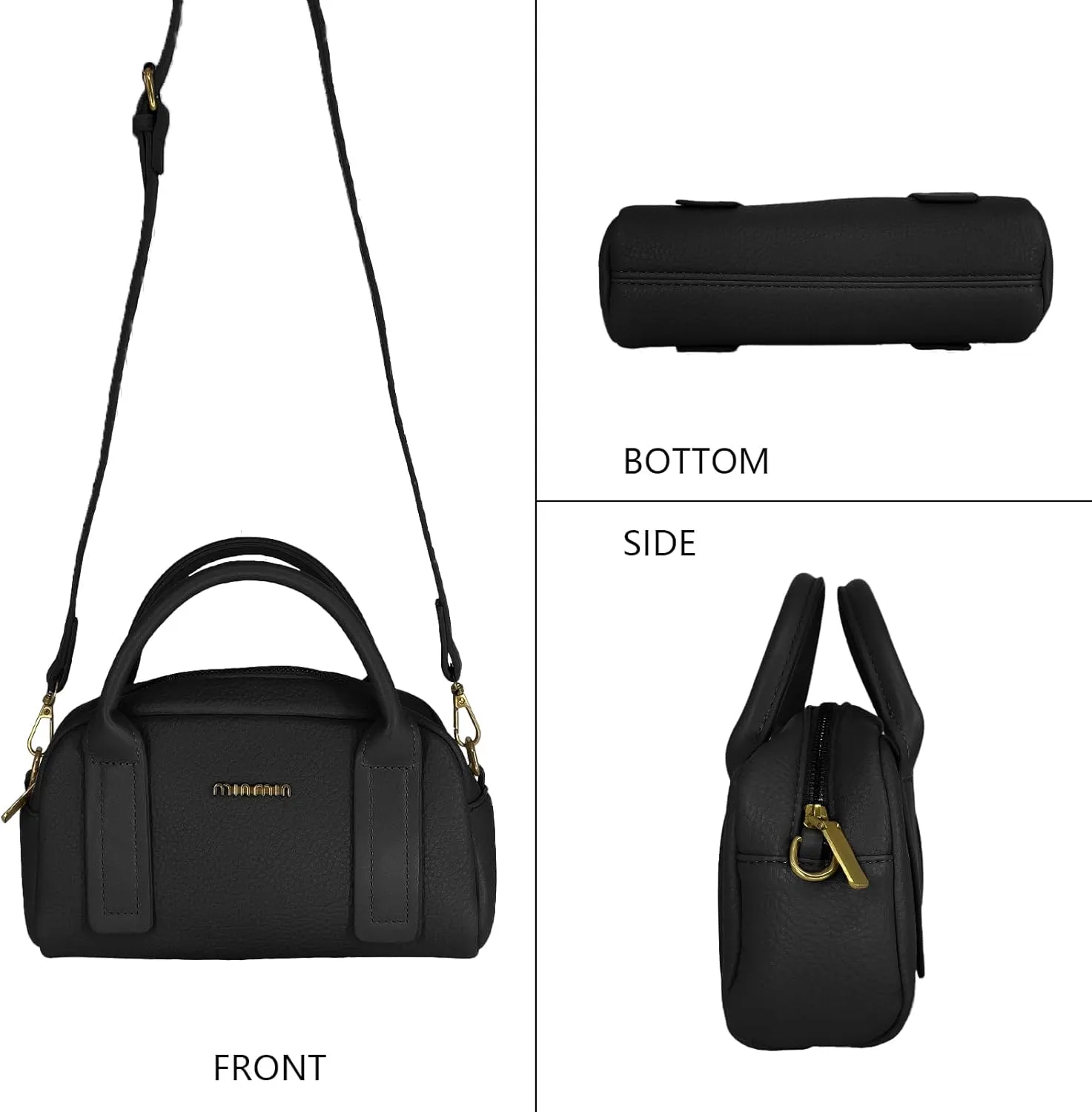 Top Handle Tote for Women, Vegan Leather Structured Work Bag with Zippered Compartments