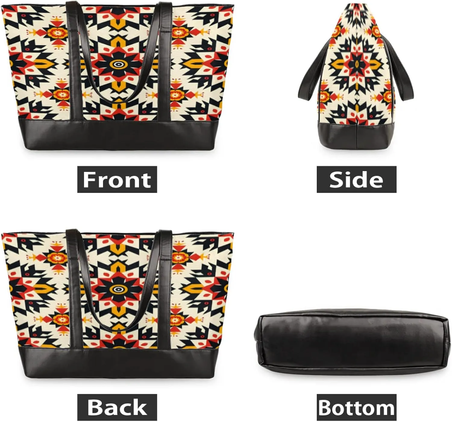 Tote Bag for Women with Zipper, Laptop Tote Bags Laptop Sleeve Case Shoulder Bag