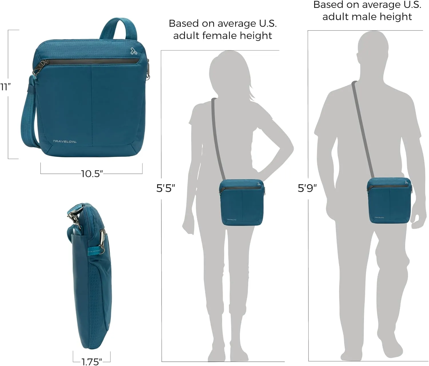 Travelon Anti-Theft Active Small Crossbody