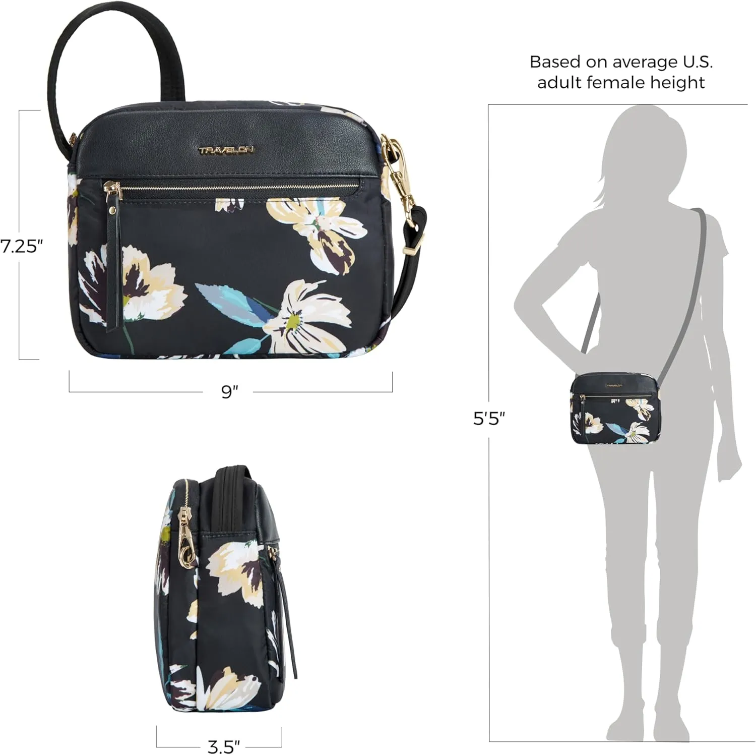 Travelon Anti-Theft Addison Small Crossbody