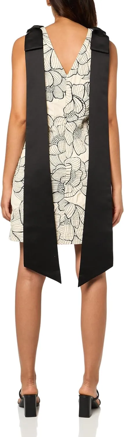 Trina Turk Women's Satin Bow Shoulder Cocktail Dress