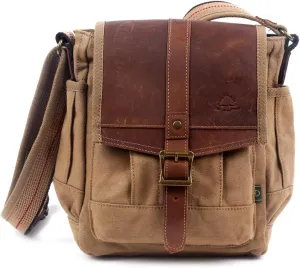 TSD Brand Turtle Ridge Canvas Crossbody Bag
