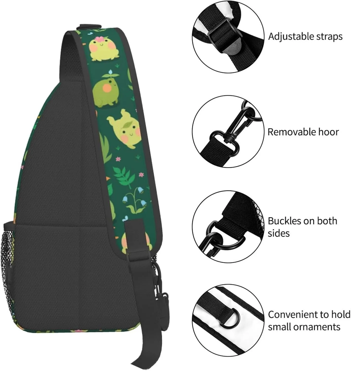 Unisex Sling Bag Crossbody Backpack for Men Women Casual Chest Sling Bag Shoulder Backpack Travel Hiking Daypack