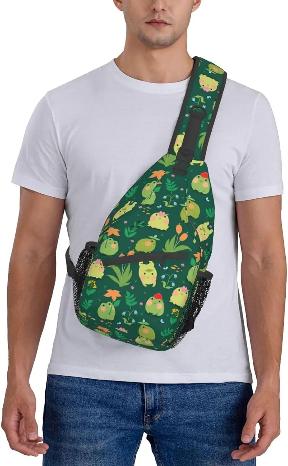 Unisex Sling Bag Crossbody Backpack for Men Women Casual Chest Sling Bag Shoulder Backpack Travel Hiking Daypack