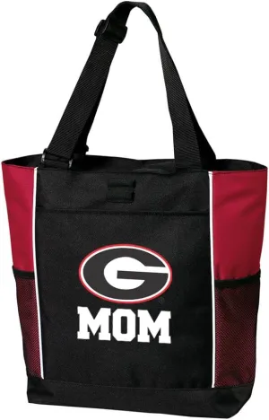 University of Georgia Mom Tote Bags Georgia Bulldogs Proud Mother Totes Beach Travel
