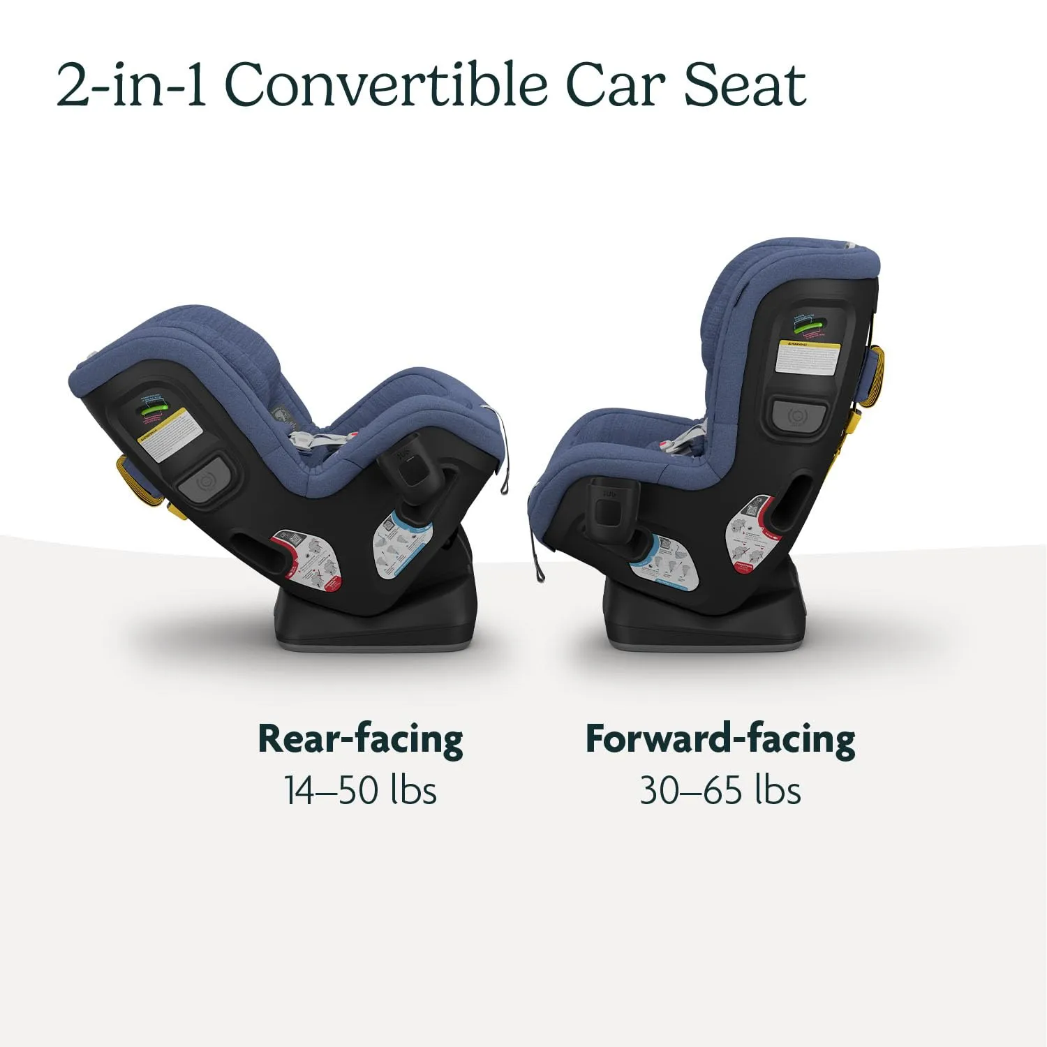 UPPAbaby Rove Convertible Car Seat - 2-in-1 Rear   Forward Facing - Quick   Secure 3-Step Install - Intuitive Safety Technology   Comfort Features - Cup Holder Included - Cody (Coastal Blue)