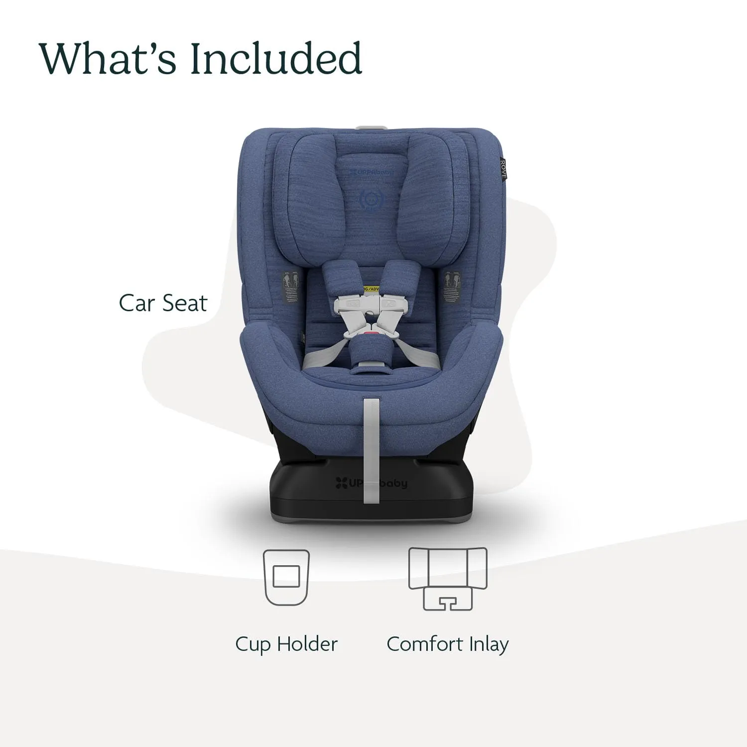 UPPAbaby Rove Convertible Car Seat - 2-in-1 Rear   Forward Facing - Quick   Secure 3-Step Install - Intuitive Safety Technology   Comfort Features - Cup Holder Included - Cody (Coastal Blue)