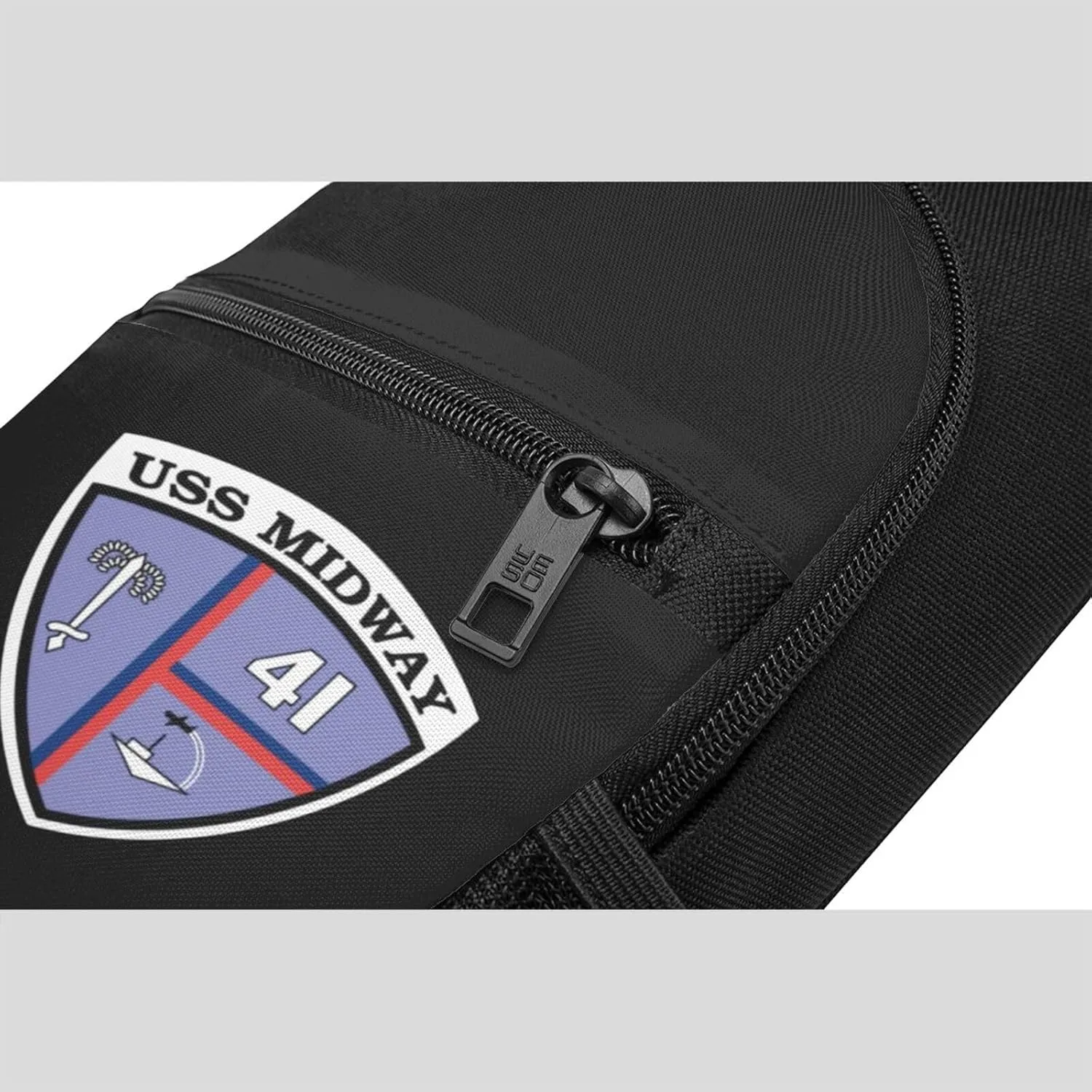 USS Midway CV-41 Sling Bag Crossbody Backpack Shoulder Casual Daypack Bags for Men