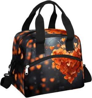 Vague Scenery Lunch Bag Insulated Reusable Tote Cooler Box Shoulder Portable Meal Bags Adult Large Lunchbox for Women Men with Adjustable Strap Totes