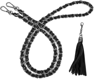VanEnjoy Purse Chain Strap with Tassel - Microfiber Leather - Replacement for Shoulder Straps for Handbag -47”