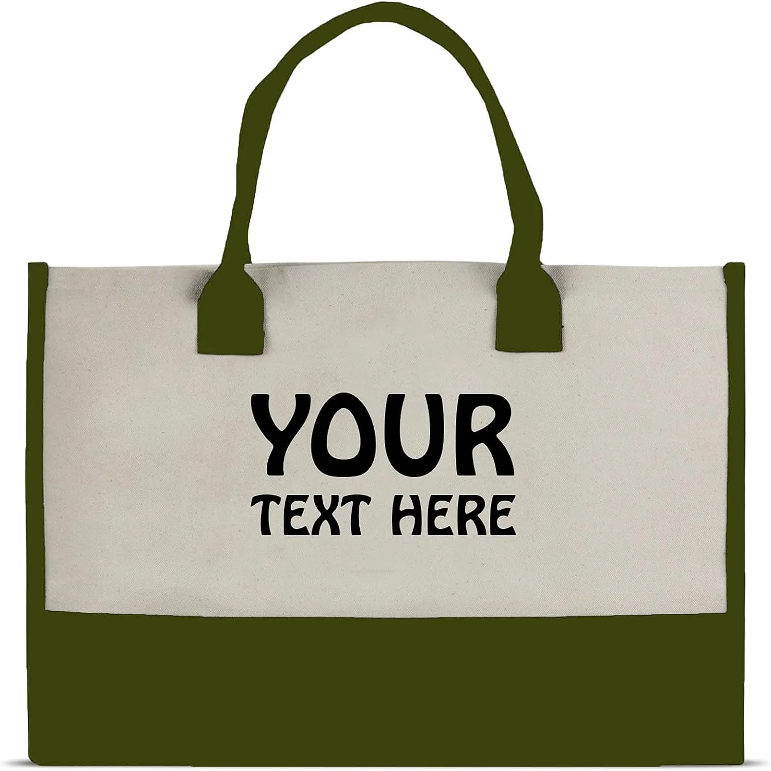 VANESSA ROSELLA Premium Quality Personalized 100% Cotton Canvas Chic Tote Bag