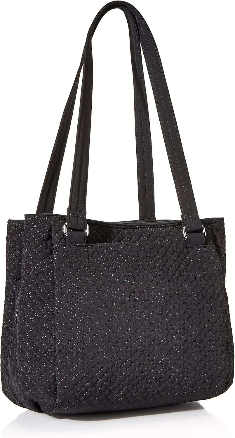 Vera Bradley Women's Microfiber Multi-Compartment Shoulder Satchel Purse