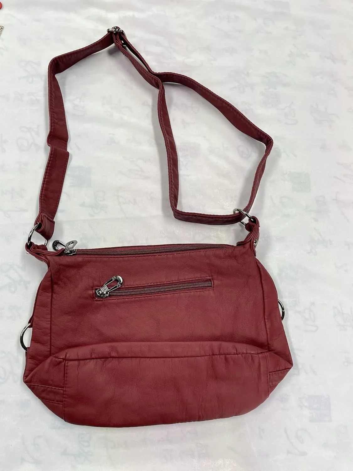 Vintage Y2K Crossbody Bag for Women- Adjustable Strap, Retro Button Design, Multi-Pocket PU Leather Bag