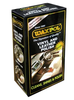 Vinyl & Leather Polish,125 ml Pack of 4 for Clean, Shine & Protection for Car, Dashboard, Seats, Leather Goods,Jacket, Handbag, Wallet, Belt