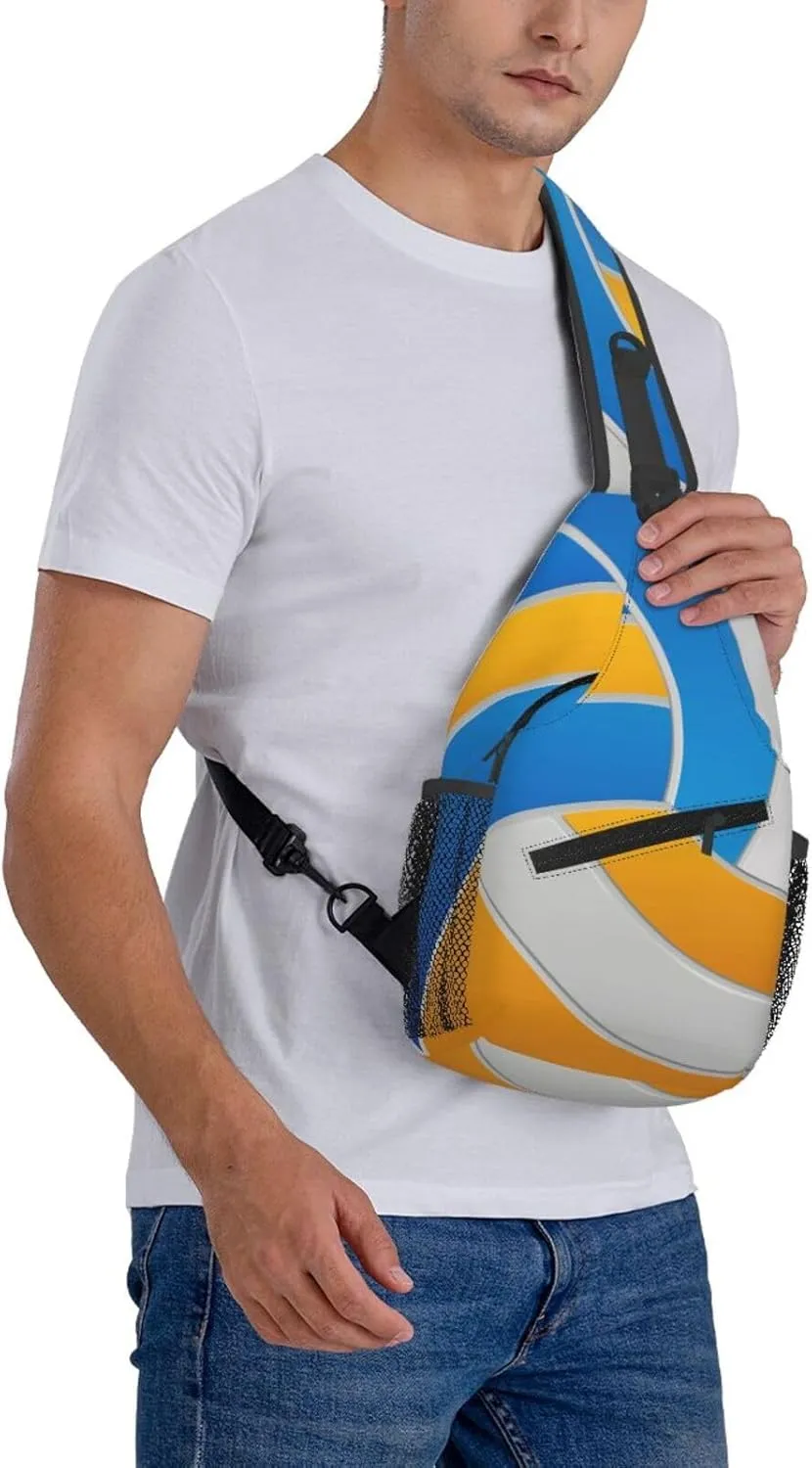 Volleyball Sling Backpack - Crossbody Shoulder Bag for Men & Women