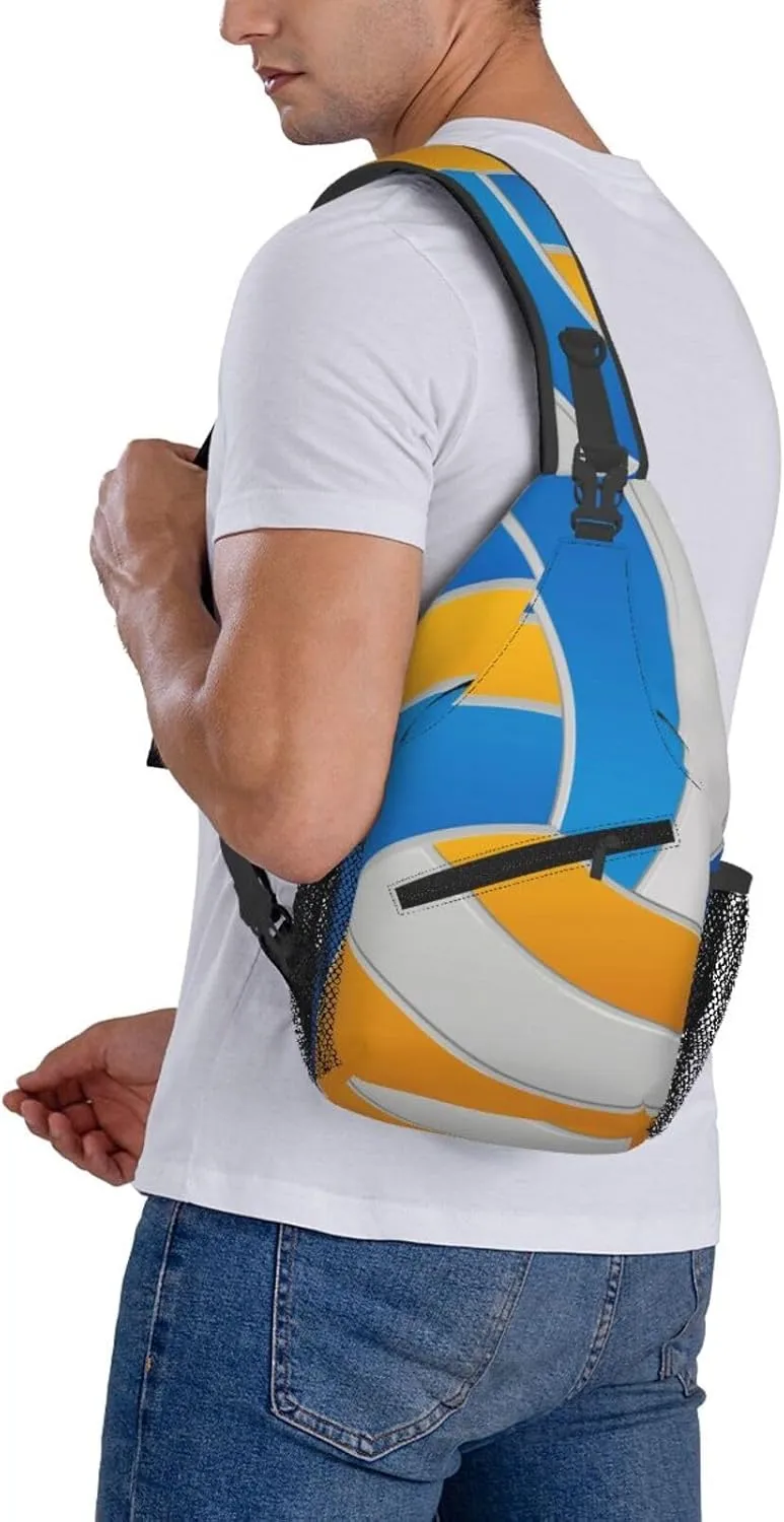 Volleyball Sling Backpack - Crossbody Shoulder Bag for Men & Women