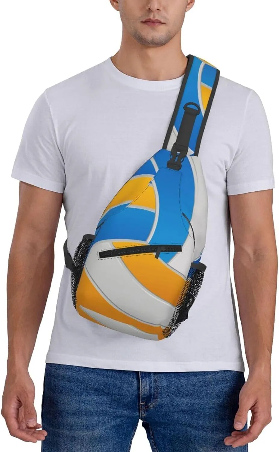Volleyball Sling Backpack - Crossbody Shoulder Bag for Men & Women