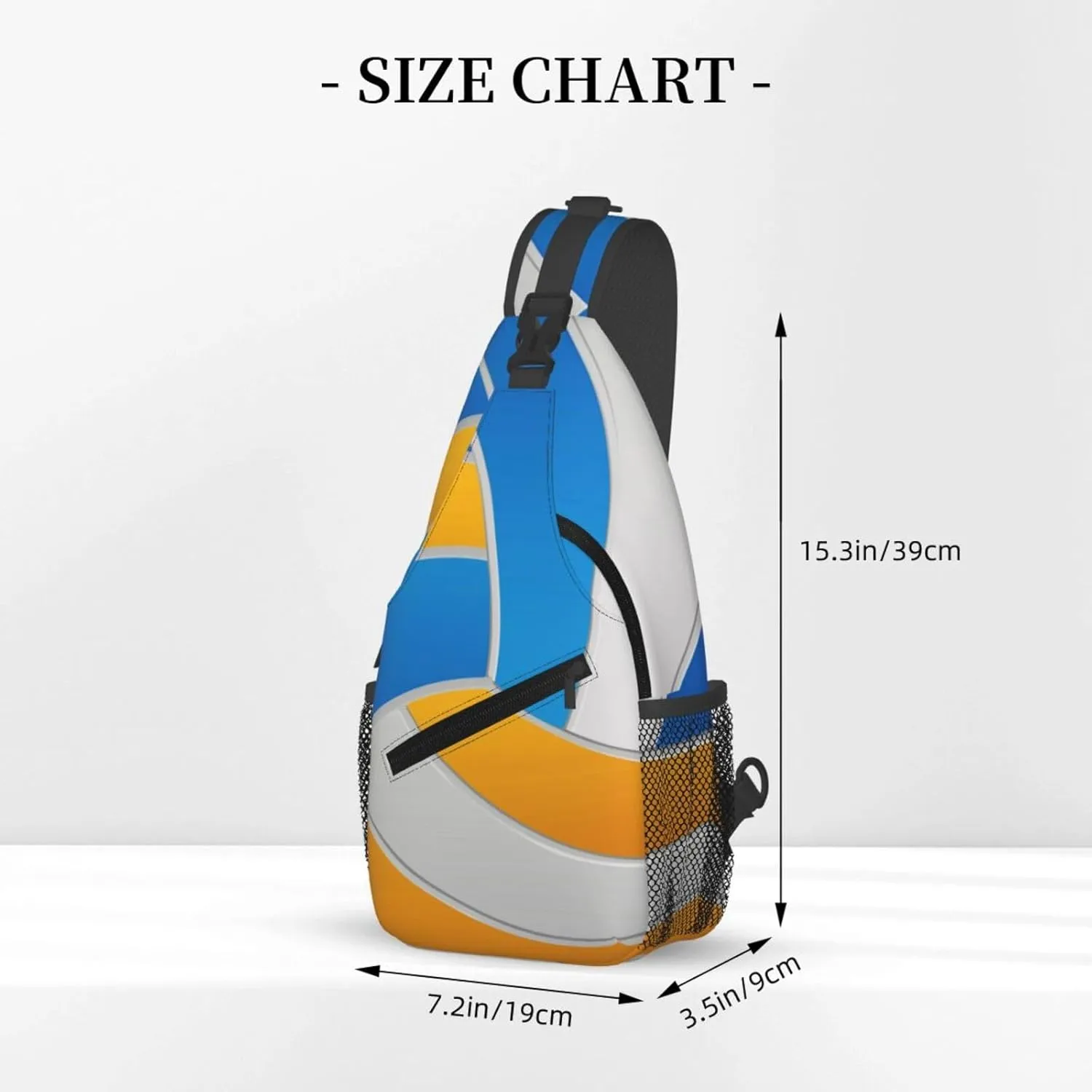 Volleyball Sling Backpack - Crossbody Shoulder Bag for Men & Women