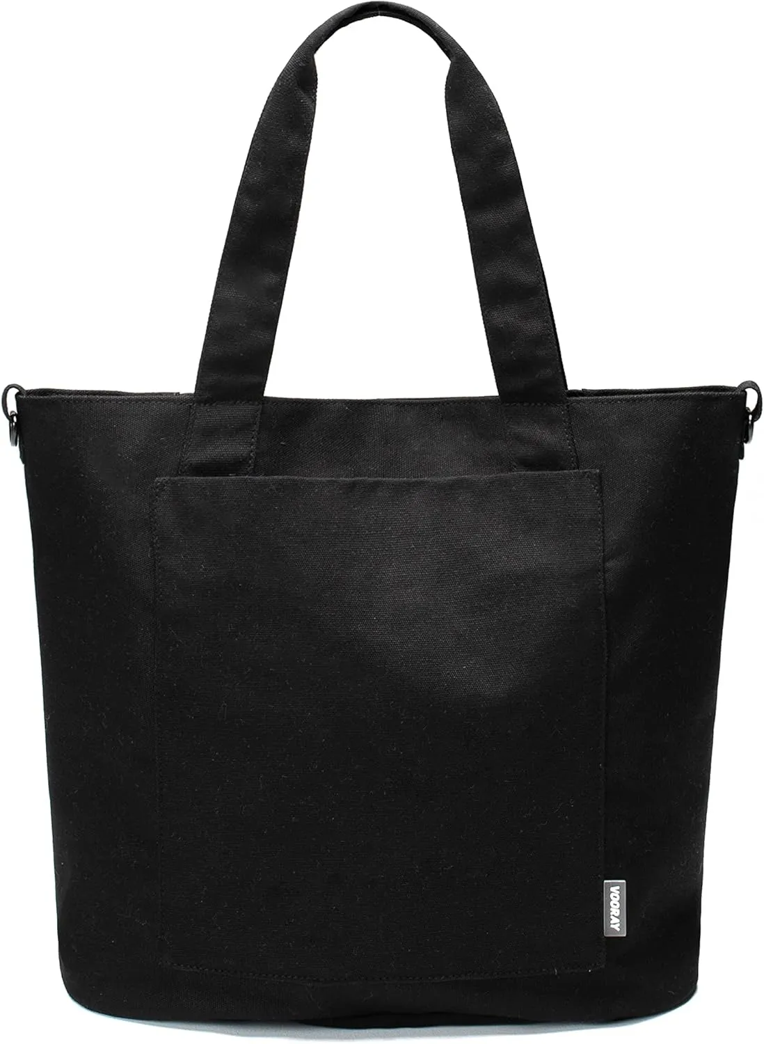 VOORAY 22L Zoey Tote Bag | Organic Cotton Material | Versatile Everyday Use | Fits Your Laptop | Water Bottle Sleeve