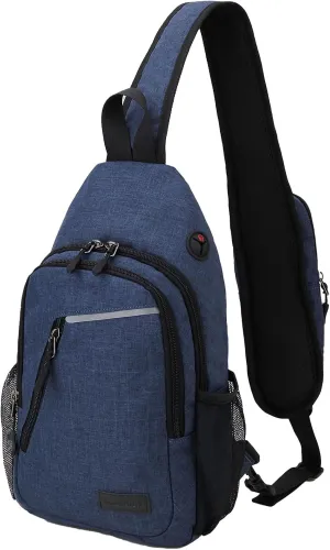 VX VONXURY Sling Backpack Men, Multipurpose Crossbody Bags for Women Trendy Lightweight Chest Bag for Travel Hiking Cycling