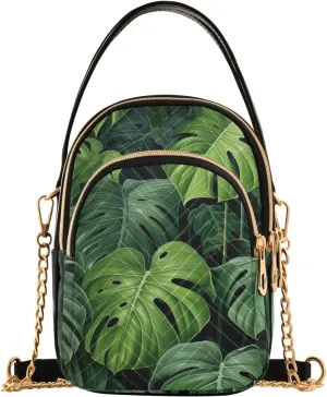 Walls Hand Painted Women's Crossbody Bag, Triple Compartment Crossbody Bag, Crossbody Purses for Women Travel