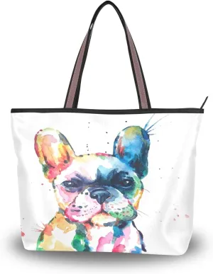 Watercolor Magic Gnomes Stars Handbags and Purse for Women Tote Bag Large Capacity Top Handle Shopper Shoulder Bag