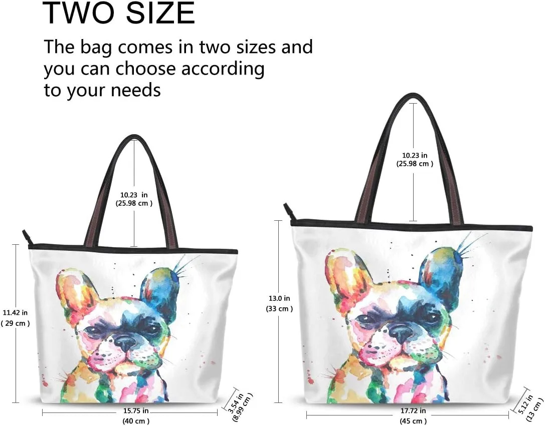 Watercolor Magic Gnomes Stars Handbags and Purse for Women Tote Bag Large Capacity Top Handle Shopper Shoulder Bag
