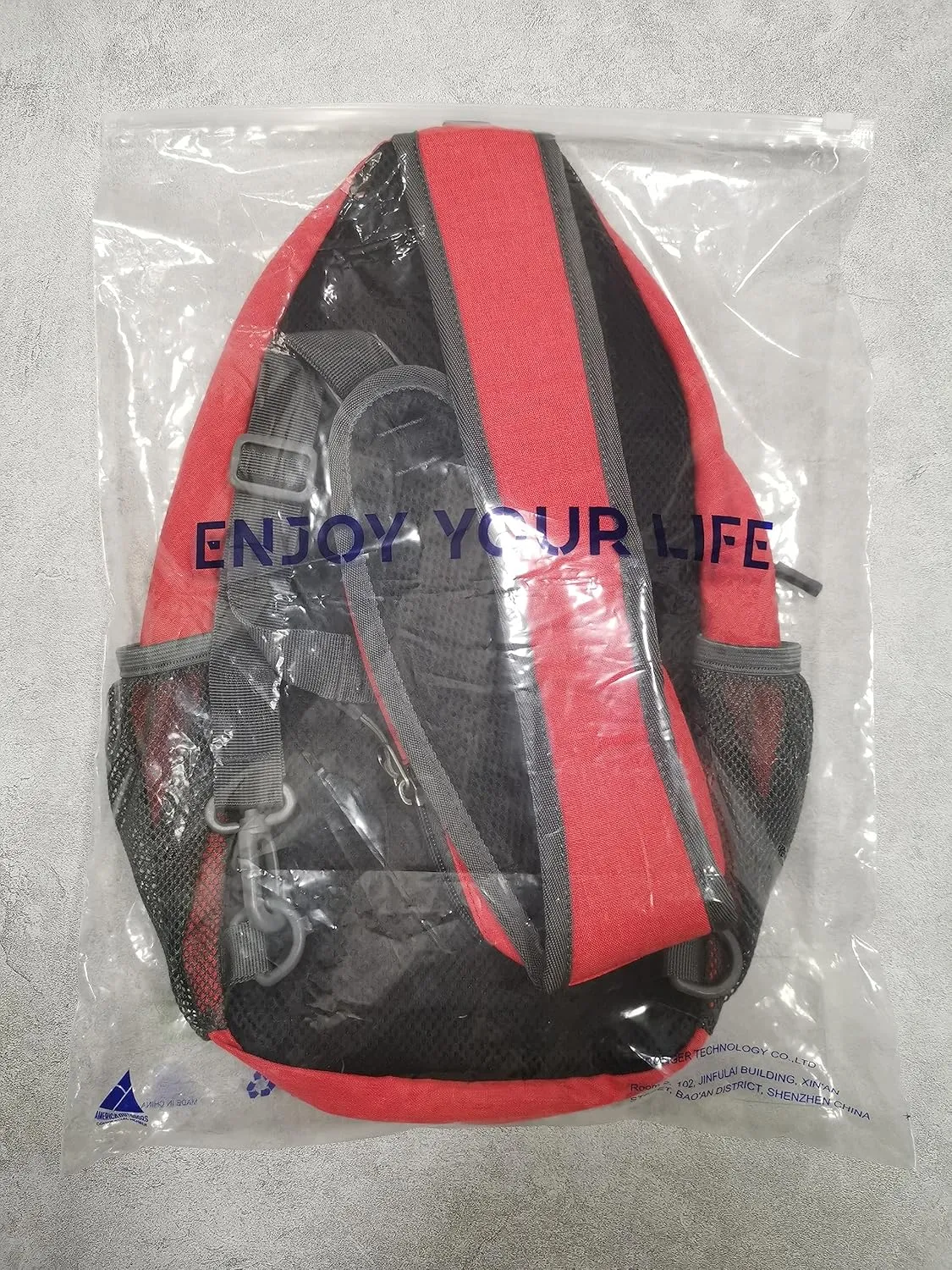 WATERFLY Crossbody Sling Backpack Sling Bag Travel Hiking Chest Bag Daypack