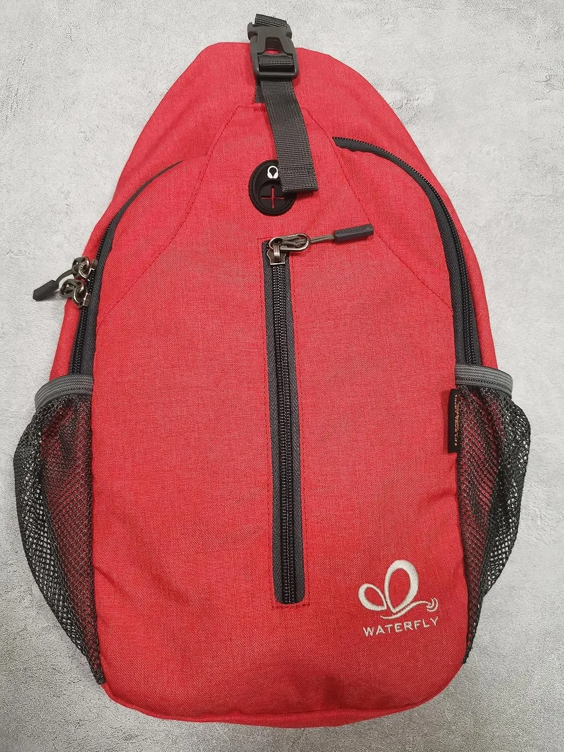 WATERFLY Crossbody Sling Backpack Sling Bag Travel Hiking Chest Bag Daypack