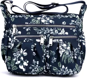 Women Shoulder Handbag Multiple Pockets Bag Ladies Tote Top Handle Satchel Crossbody Purse
