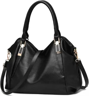 Women Soft Synthetic Patent Leather Handbag Large Capacity Female Tote Clutches Shoulder Messenger Crossbody Bag