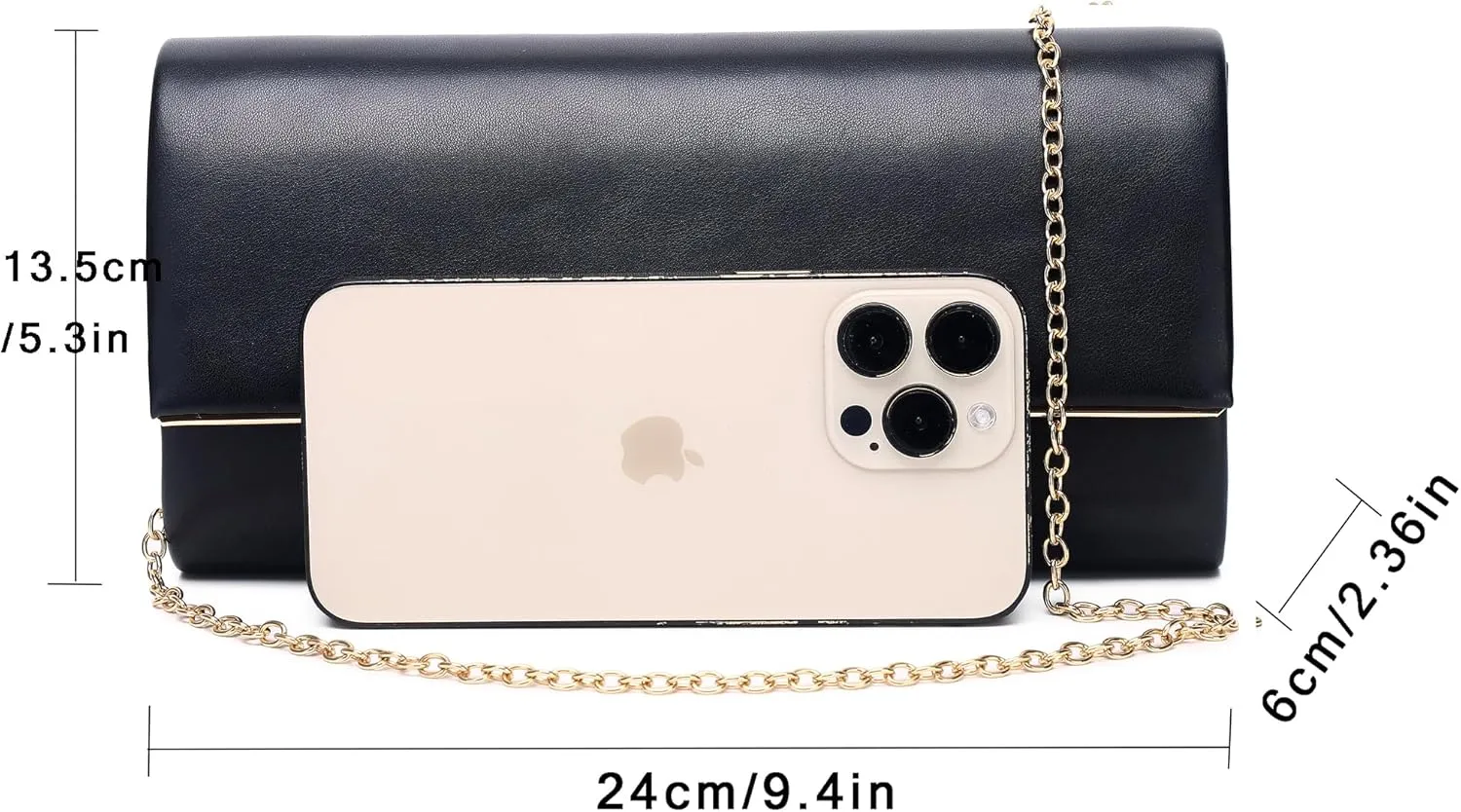 Women's Evening Clutch Bags for Formal Cocktail Prom Wedding Party Patent Leather Dressy Foldover Purse Christmas gift