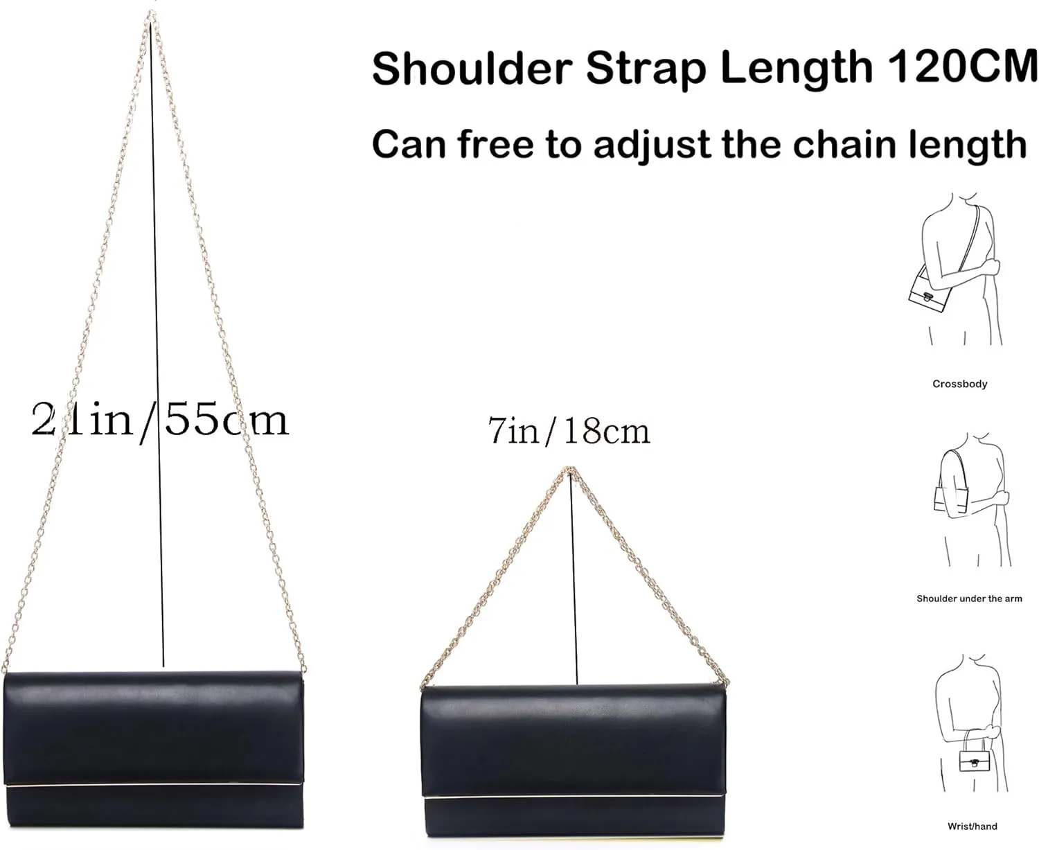 Women's Evening Clutch Bags for Formal Cocktail Prom Wedding Party Patent Leather Dressy Foldover Purse Christmas gift