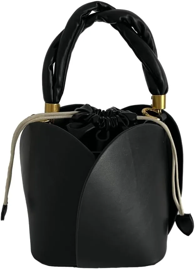 Women's Floral Bucket Bag – Stylish Drawstring Shoulder, Crossbody & Handbag for Daily Commutes & Casual Wear