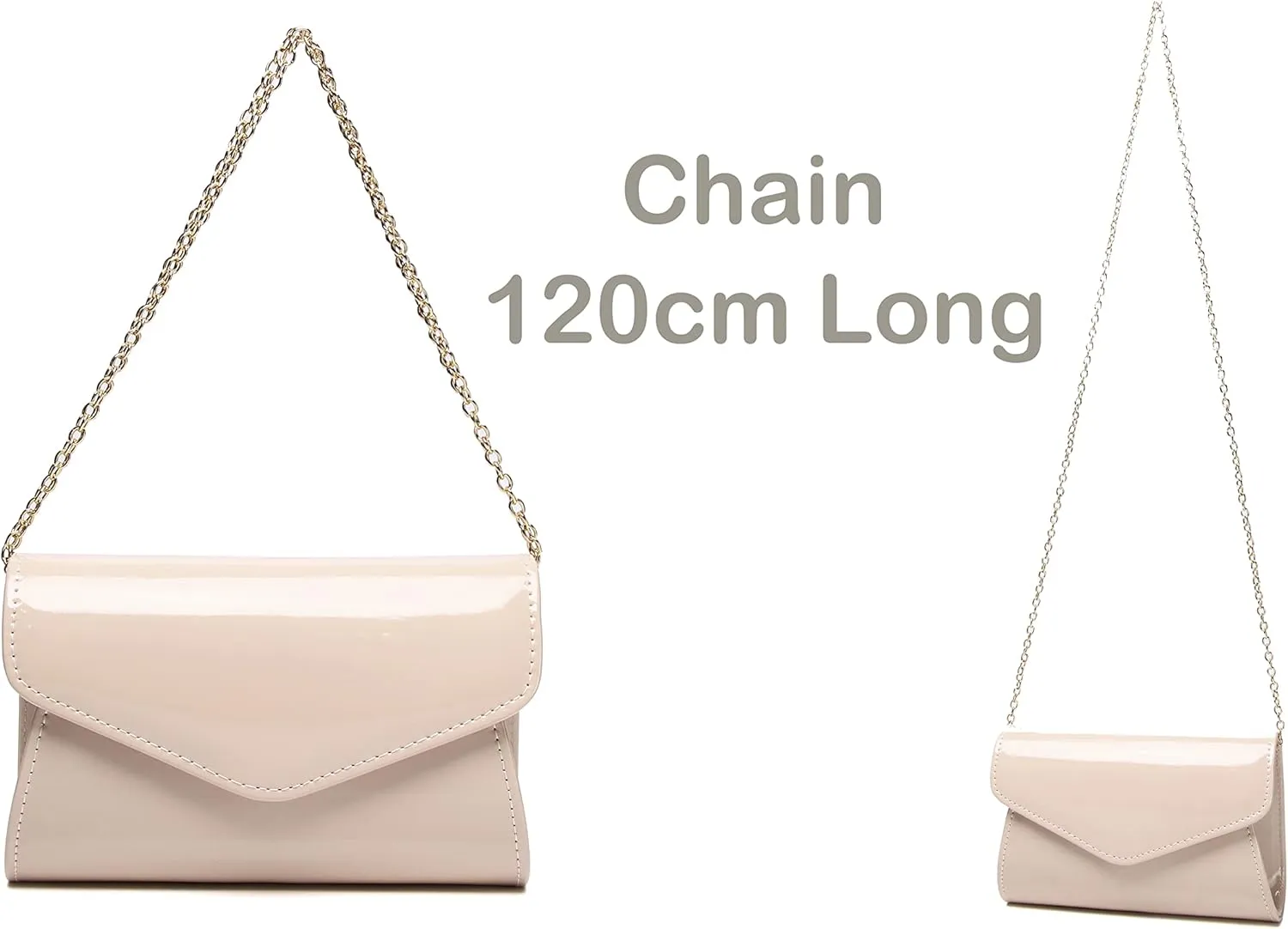 Women's Mini Shiny Candy Patent Leather Evening Bag Bridal Party Clutch Purses Cocktail Prom Handbags