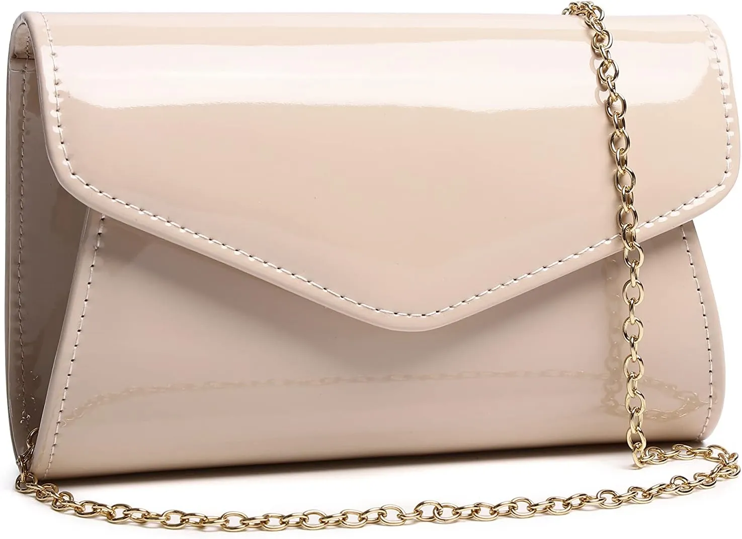 Women's Mini Shiny Candy Patent Leather Evening Bag Bridal Party Clutch Purses Cocktail Prom Handbags