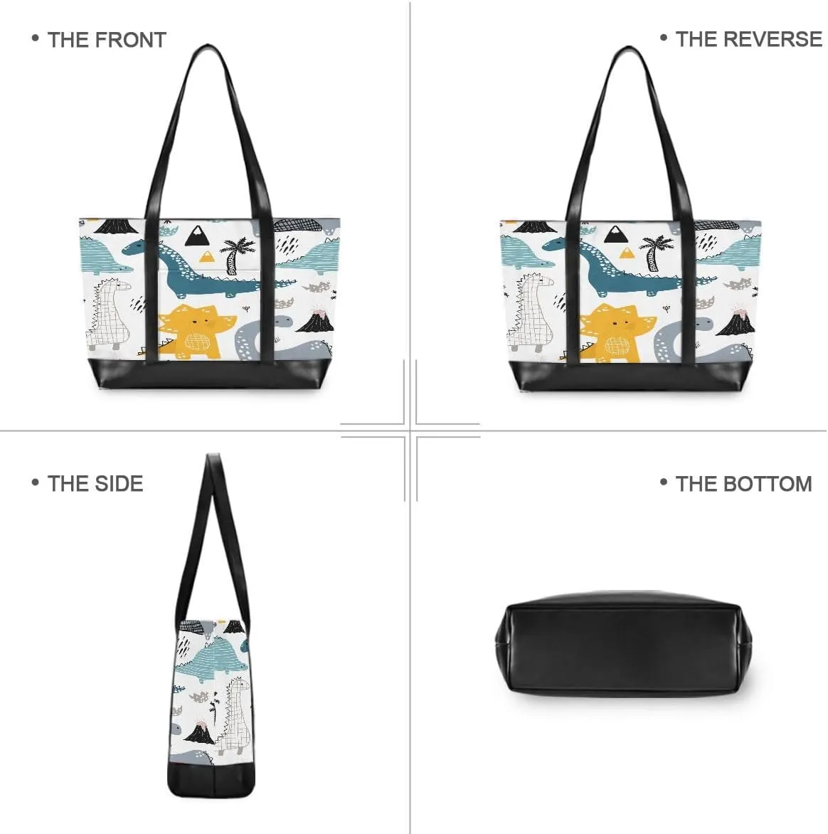 Women's Tote Shoulder Bag Leopard Print Cheetah Rose Gold Rainbow Flag Capacity Handbag