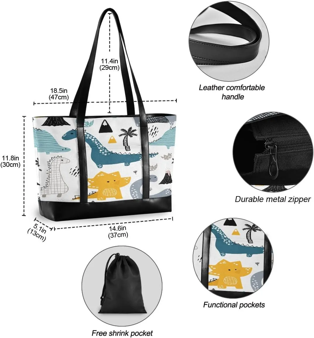 Women's Tote Shoulder Bag Leopard Print Cheetah Rose Gold Rainbow Flag Capacity Handbag