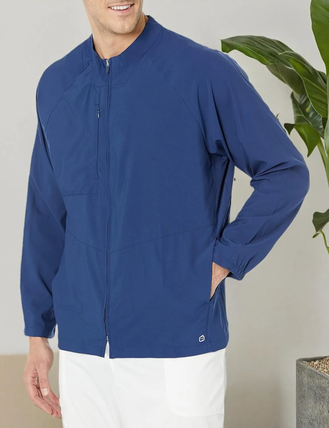 WonderWink Men's Zip-Front Warm-up Jacket