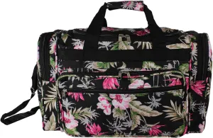 World Traveler Floral Prints 19-inch Duffel Bag, Tropical Flowers