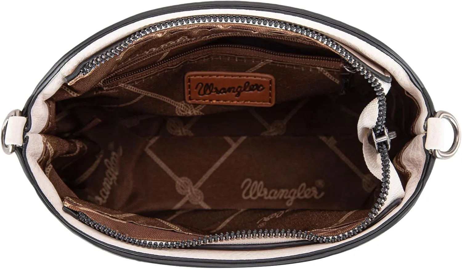 Wrangler Cow Print Crossbody Bag for Women Western Cross Body Purse with Signature Strap