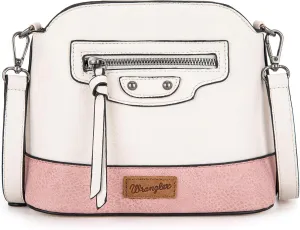 Wrangler Cow Print Crossbody Bag for Women Western Cross Body Purse with Signature Strap