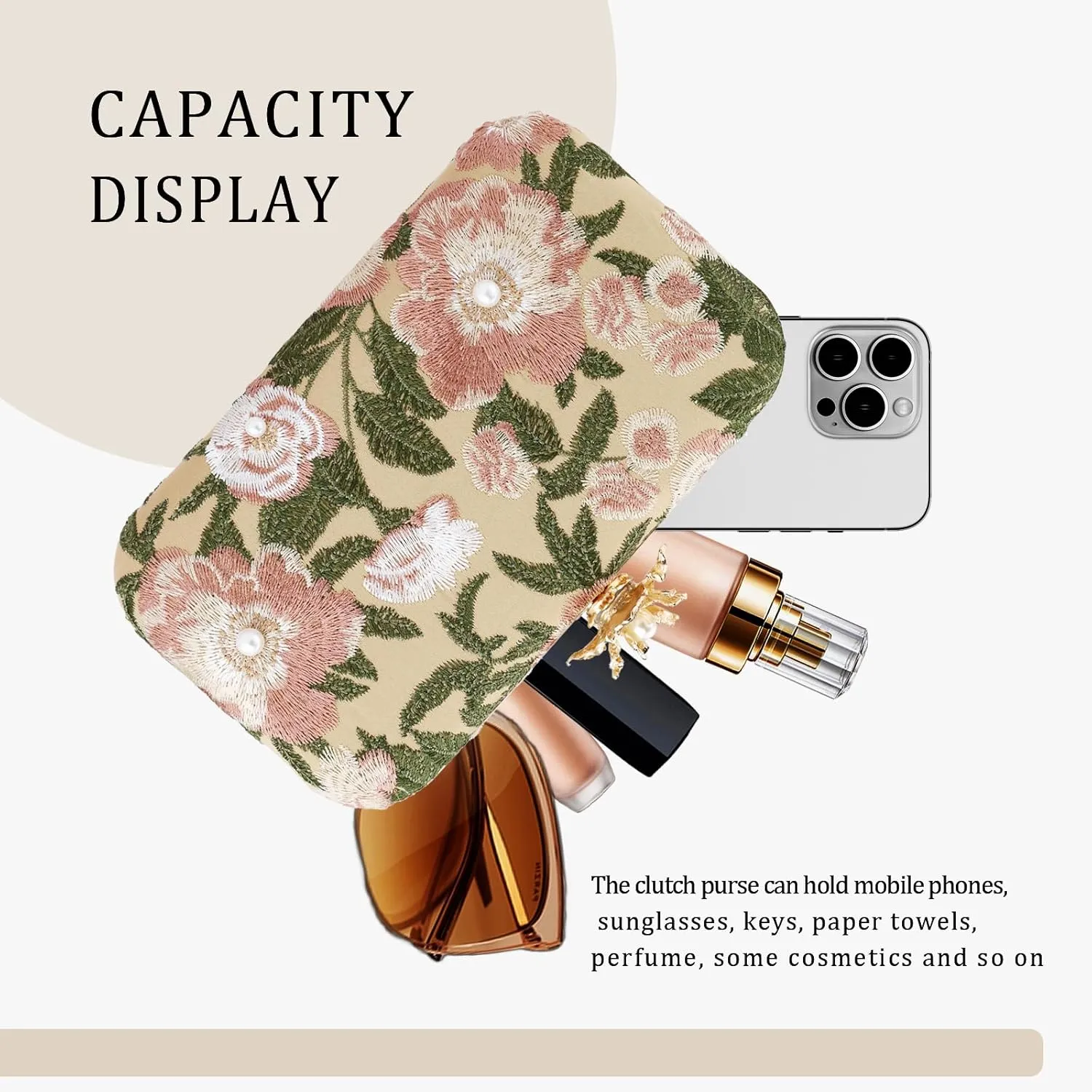 YYW Clutch Purse Women Evening Handbag Top Handle Purse Crossbody Shoulder Bag for Wedding Party Prom